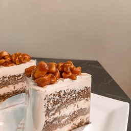 Caramel Macadamia Coffee Cake