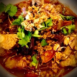 บ้านกะเพรา“โคตนนัวร์”สูตรพริกแห้ง🌶️🌶️