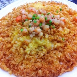 ข้าวไข่เจียวกุ้งสับ