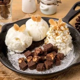 ไอติมกะทะบราวนี่