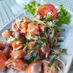 พล่าปลาแซลมอน