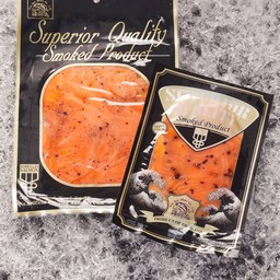 ปลาแซลมอนรมควัน พริกไทดำB