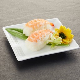 ข้าวปั้นหน้ากุ้งซูชิ Ebi nigiri sushi