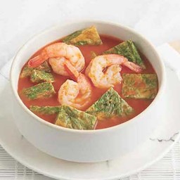 แกงส้มชะอมกุ้งสด