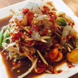 ตำกุ้งสด