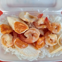 กุ้งผัดไข่เค็ม
