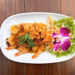 กุ้งทอดซอสมะขาม