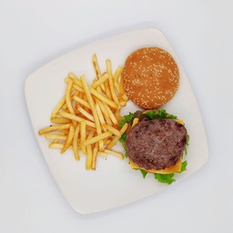 ชีสเบอร์เกอร์หมูบด