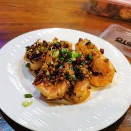 กุ้งคั่วพริกเกลือ/ไม่คีโต