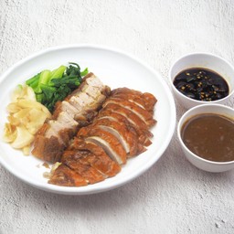 เป็ดย่างหมูกรอบเปล่า ( ใหญ่ )