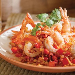 ข้าวหน้าไข่คั่วพริกเกลือ