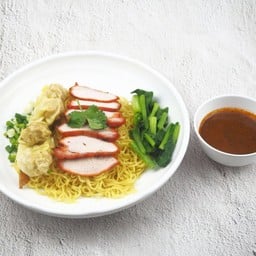 บะหมี่เกี๊ยวหมูแดงพิเศษ น้ำ-แห้ง