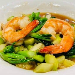 ผัดคะน้ากุ้ง