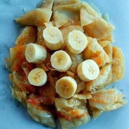 โรตีหนานุ่มหน้ากล้วยหอม