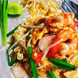 ผัดไทยกุ้งสด วุ้นเส้น