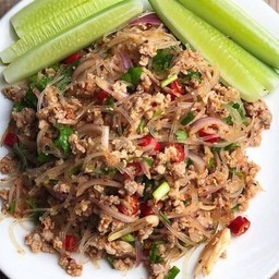 ลาบวุ้นเส้นหมูสับ