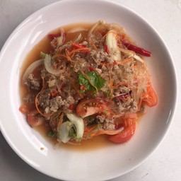 ยำวุ้นเส้นหมูสับ