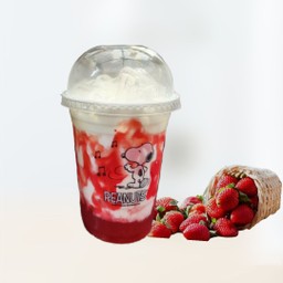 สตอเบอรี่นมสดเย็น