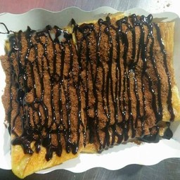 โรตีใส่ไข่โอวัลตินช็อก