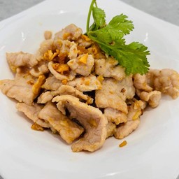 หมูทอดกระเทียม
