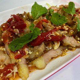 คอหมูย่างมะนาว