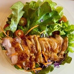 สลัดผักไก่ย่าง