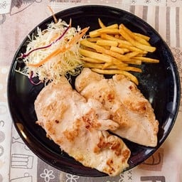 สเต็กไก่ 2 ชิ้น