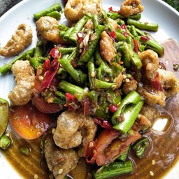 ตำถั่วแคบหมูพิเศษ