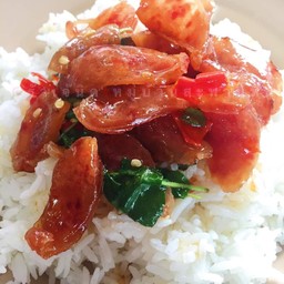 ข้าวราดกะเพรากุนเชียง