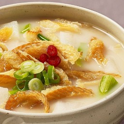 seafood dried fish soup + rice