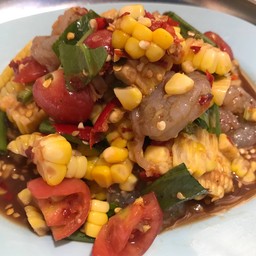 ตำข้าวโพดกุ้งสด