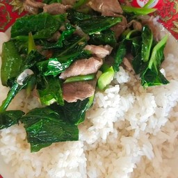 ข้าว+คะน้า