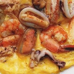 ข้าวไข่ข้นรวมมิตรทะเล