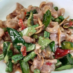 ผัดขี้เมา หมูป่า