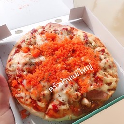 พิซซ่าหน้าซาวครีมไข่กุ้ง