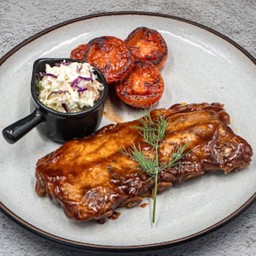 FINGER LICKIN BBQ RIBS.