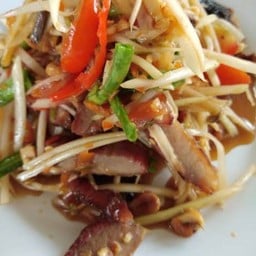 ตำปลาร้าคอหมูย่าง