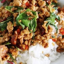 ข้าวกระเพราหมูสับ