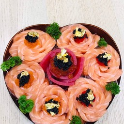 ชุดซาชิมิหัวใจ ไข่คาร์เวียร์ ทองคำ โปรโมชั่น