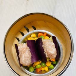 มะเขือม่วงกุ้งเด้ง