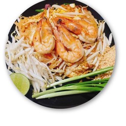 ผัดไทยกุ้งสด