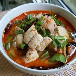 ต้มยำเนื้อปลากะพง