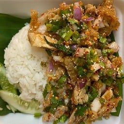 ข้าวมันไก่โอเค&กะเพราถาด