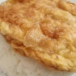 ไข่เจียวธรรมดาราดข้าว