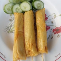 ปลาหมึกย่างสามพี่น้อง