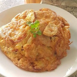 ข้าวราดไข่เจียวหมูยอ