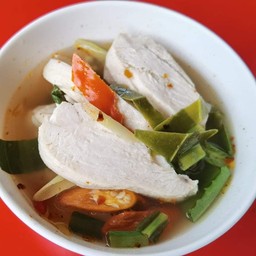 อกไก่ต้มแซป