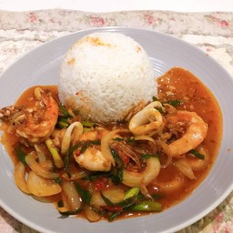 ผัดพริกเผา (กับข้าว)