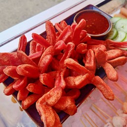 ไส้กรอกแดงทอด 50 ลูก