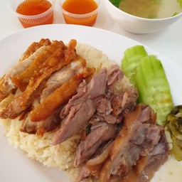 ข้าวไก่ทอด + ขาหมู